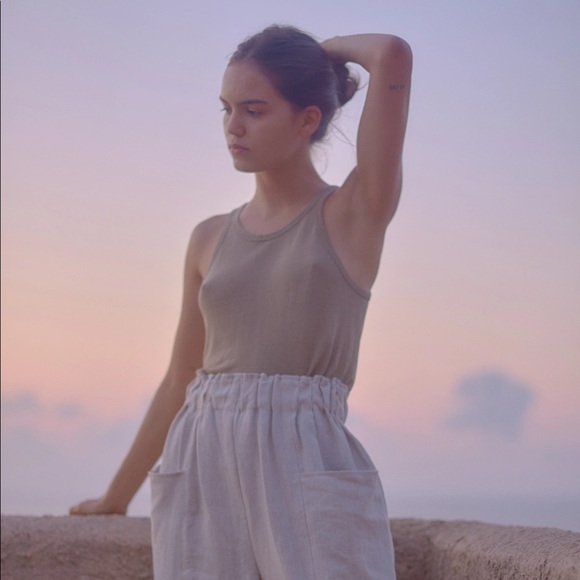 ✖️SOLD✖️ Ozma of California Heavy Laundered Linen, Oatmeal - M - Picture 9 of 9